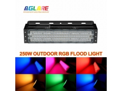 Building Lighting - 250W RGB DMX flood light,AC100-277V input